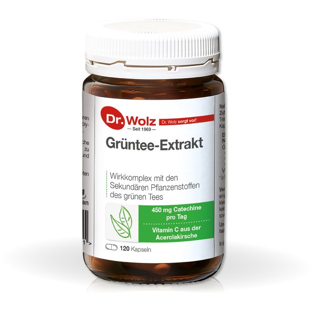 Dr. Wolz Green tea Extract+C, kaps. N120