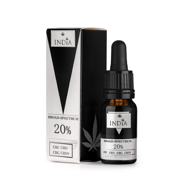 20% organinis plataus spektro CBD kanapių aliejus INDIA, 10 ml