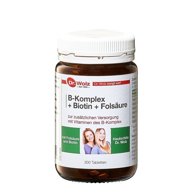 Dr. Wolz B-Komplex+Biotin+Folsäure, tab. N300