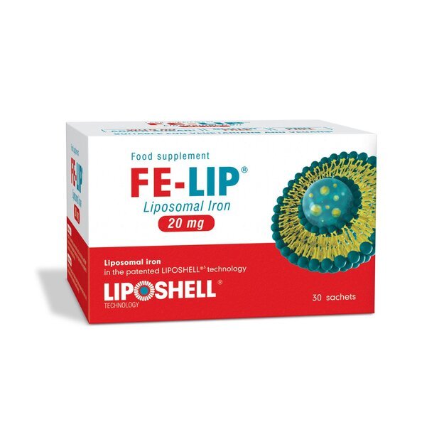 LIPOSHELL  FE-LIP® Liposominė geležis, pakeliai